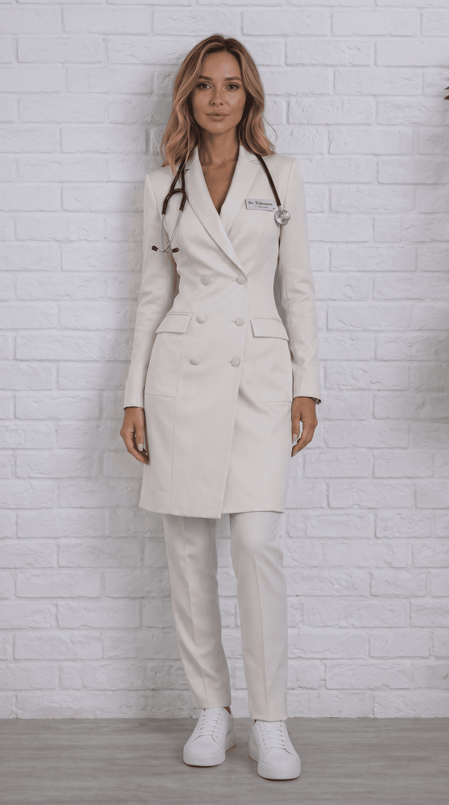 Classic Drawstring Scrub Set — Ivory
